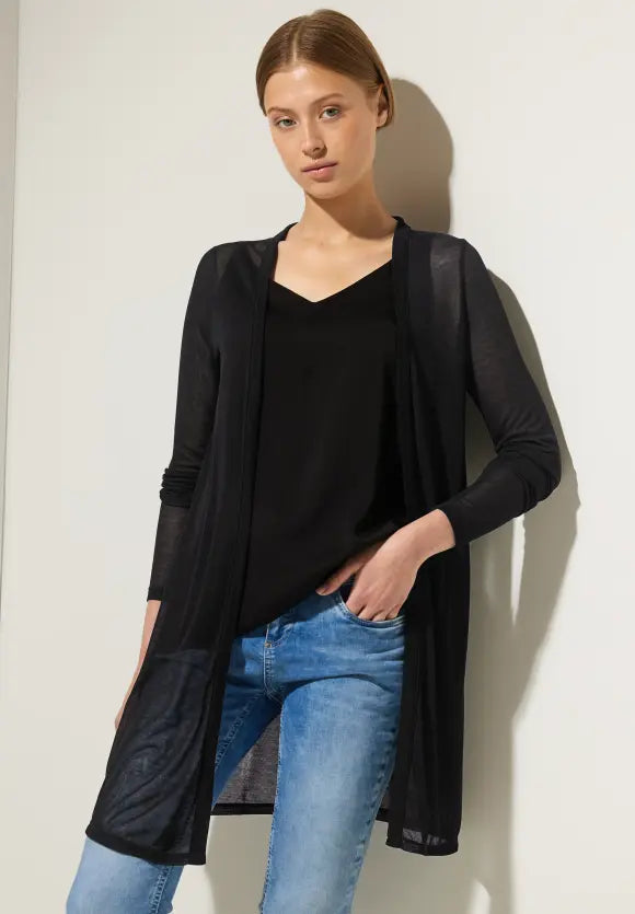 320213- Fine Black Cardigan - Street One