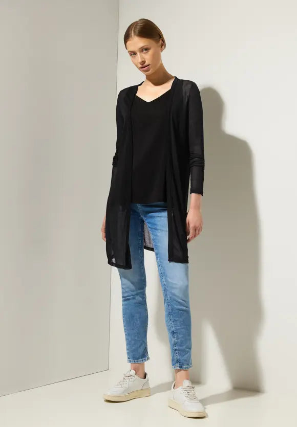 320213- Fine Black Cardigan - Street One