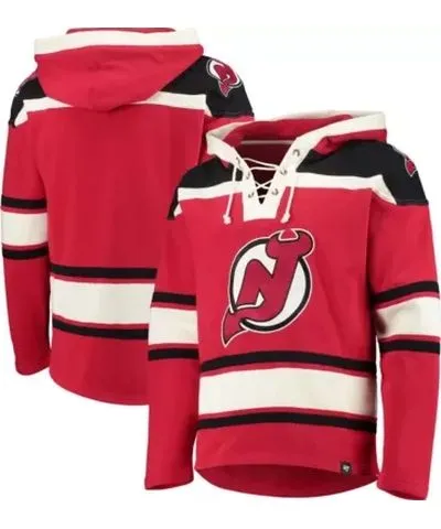 '47 Men's NHL New Jersey Devils Superior Lacer Pullover Hoodie