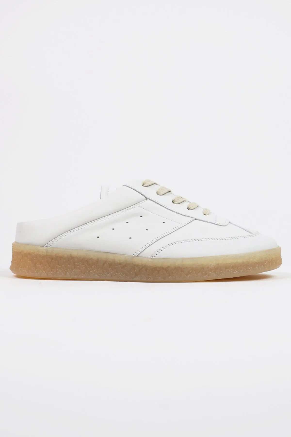 6 Court Sneakers Mule - White