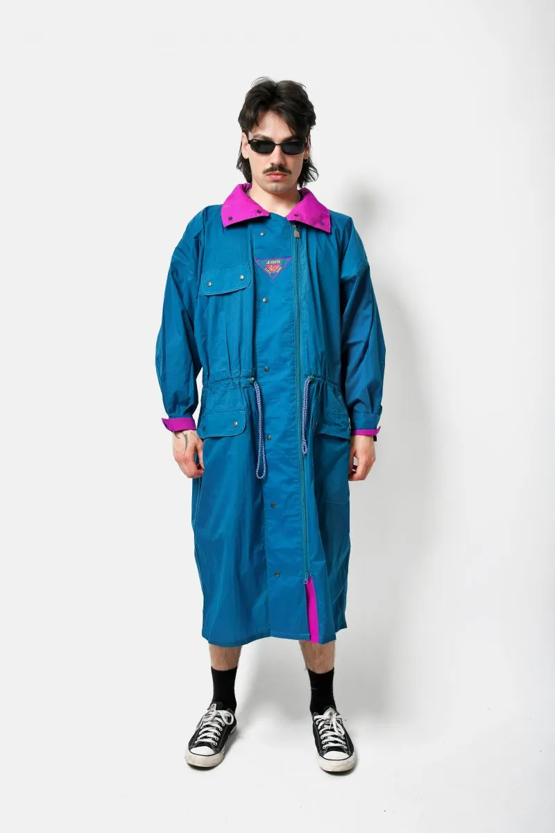 90s long lightweight windbreaker