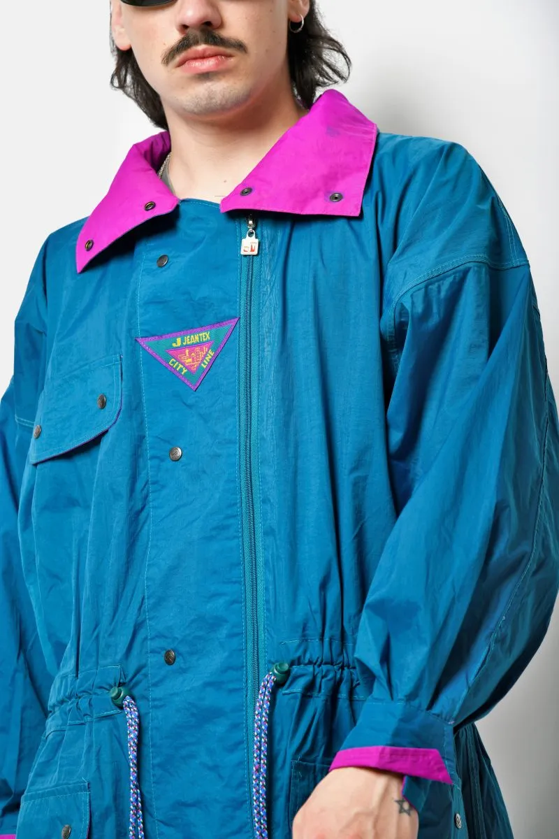 90s long lightweight windbreaker