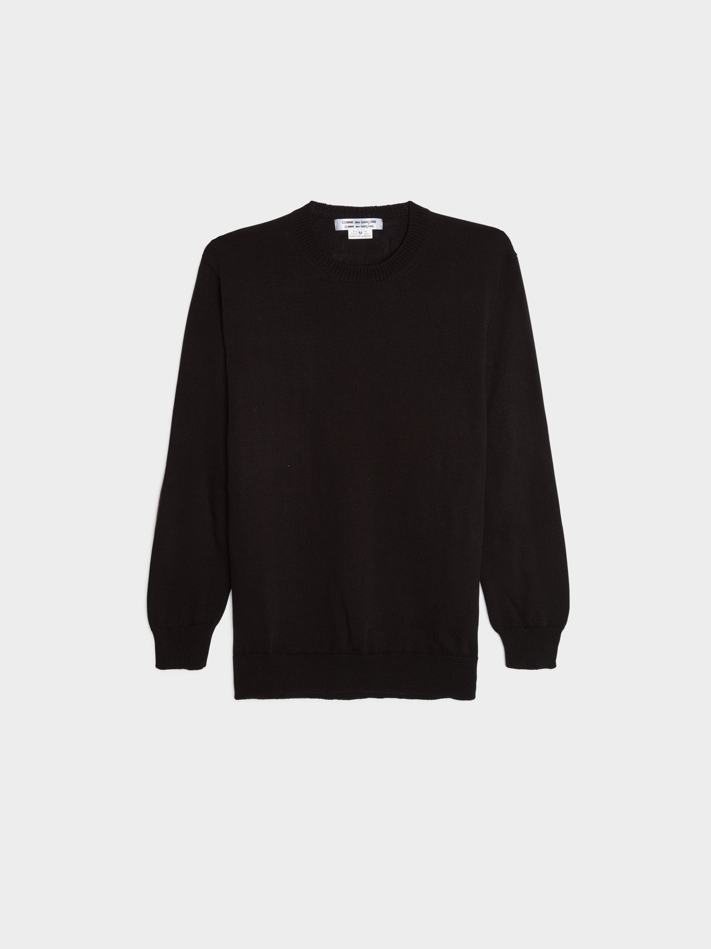 Acrylic Long Sweater, Black