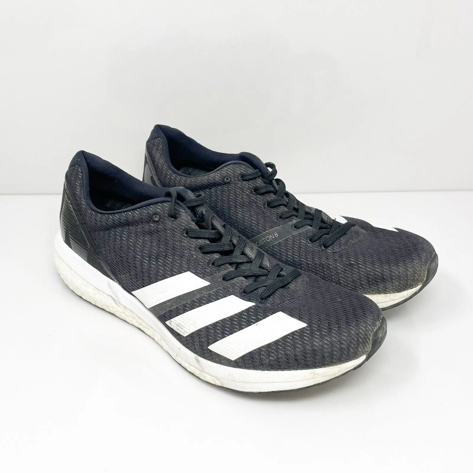 Adidas Mens Adizero Boston 8 G28861 Black Running Shoes Sneakers Size 10