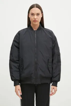 adidas Originals bomber jacket women’s black color IW8422