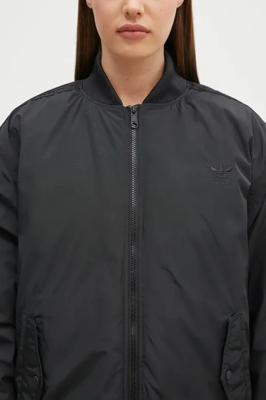 adidas Originals bomber jacket women’s black color IW8422