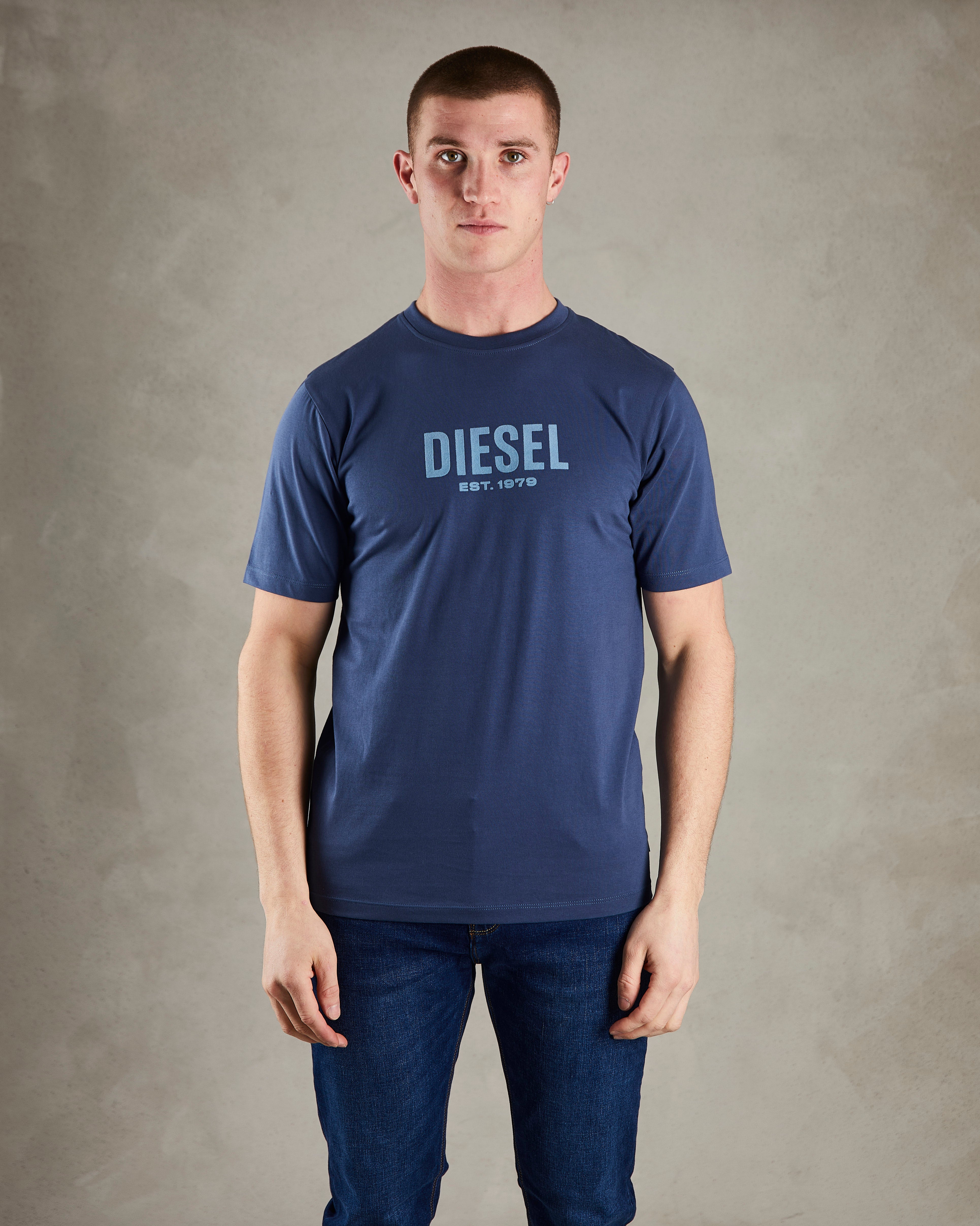 Aran Tee Indigo Navy