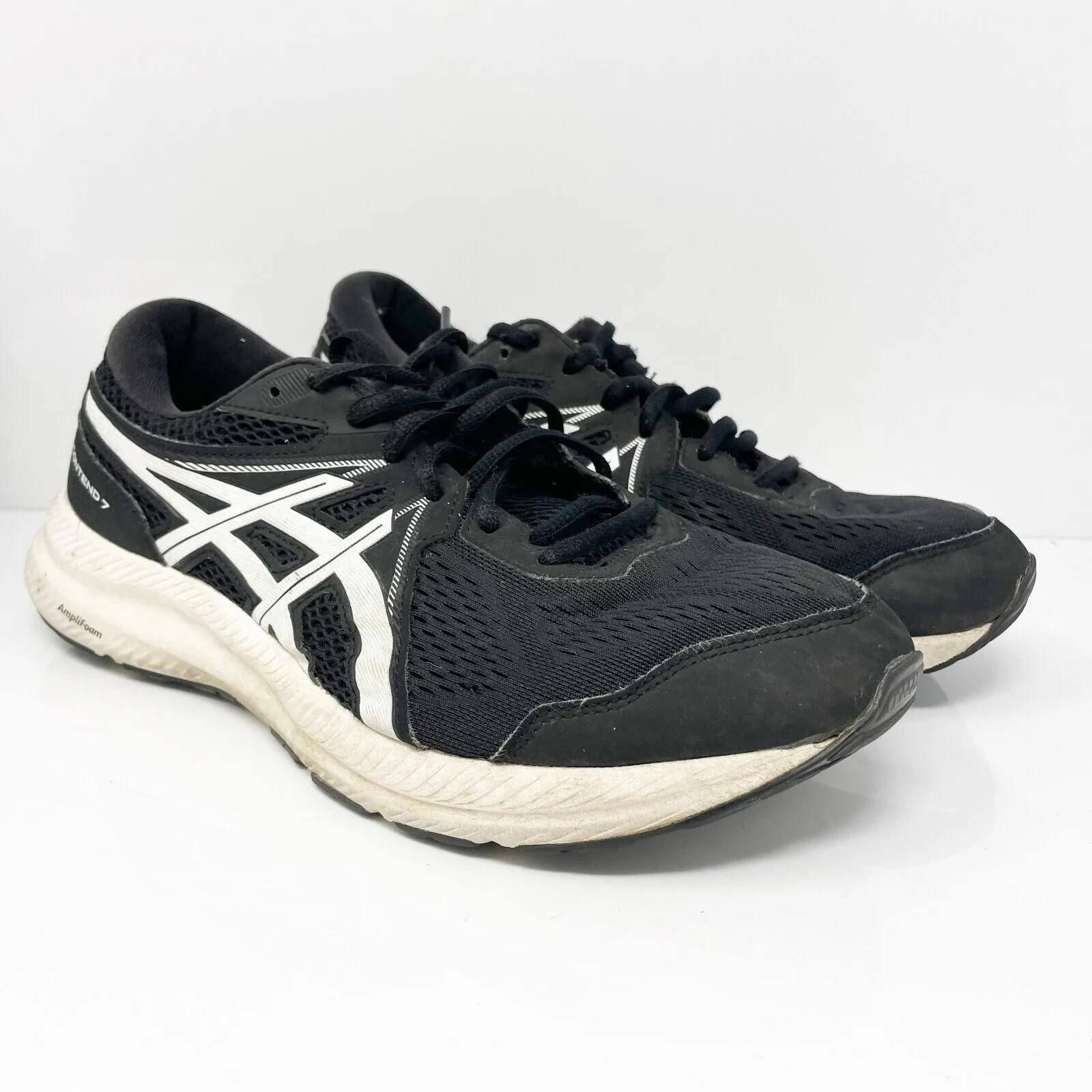 Asics Mens Gel Contend 7 1011B039 Black Running Shoes Sneakers Size 9.5 W