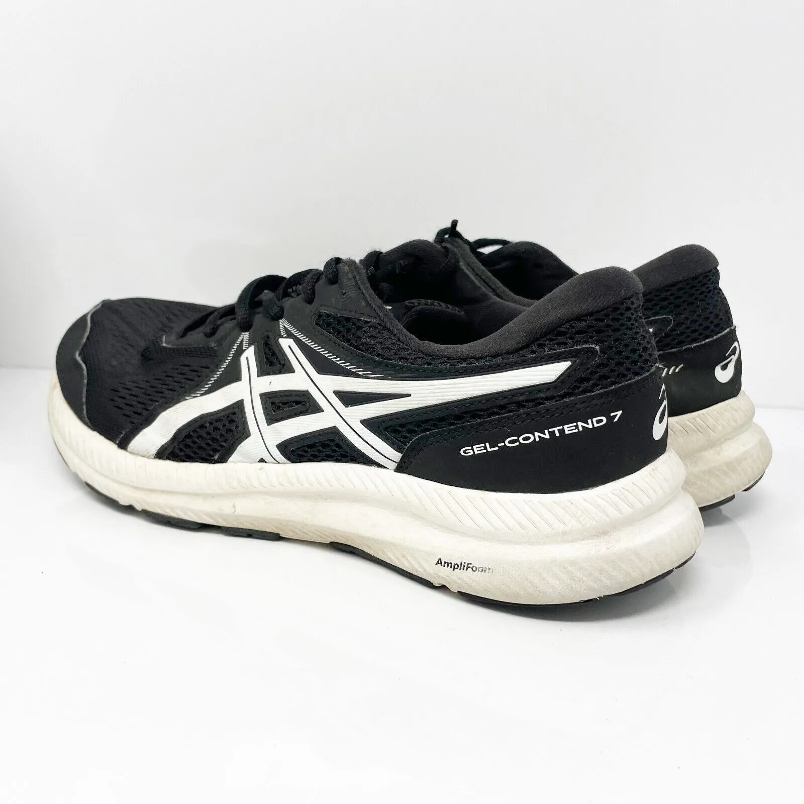 Asics Mens Gel Contend 7 1011B039 Black Running Shoes Sneakers Size 9.5 W