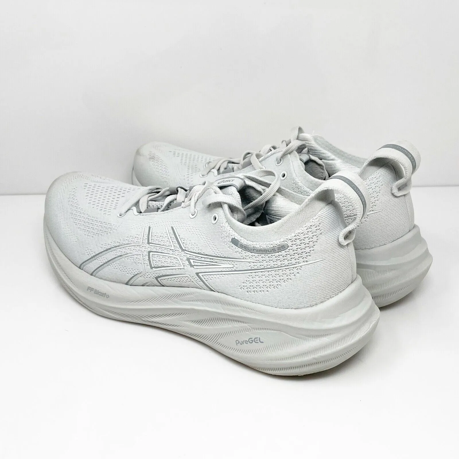 Asics Mens Gel Nimbus 26 1011B993 Gray Running Shoes Sneakers Size 10