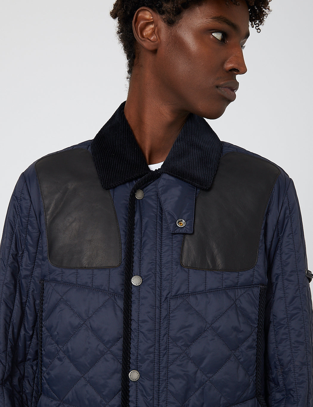 Barbour Gold Standard Supa-Heritage Quilted Jacket - Navy Blue