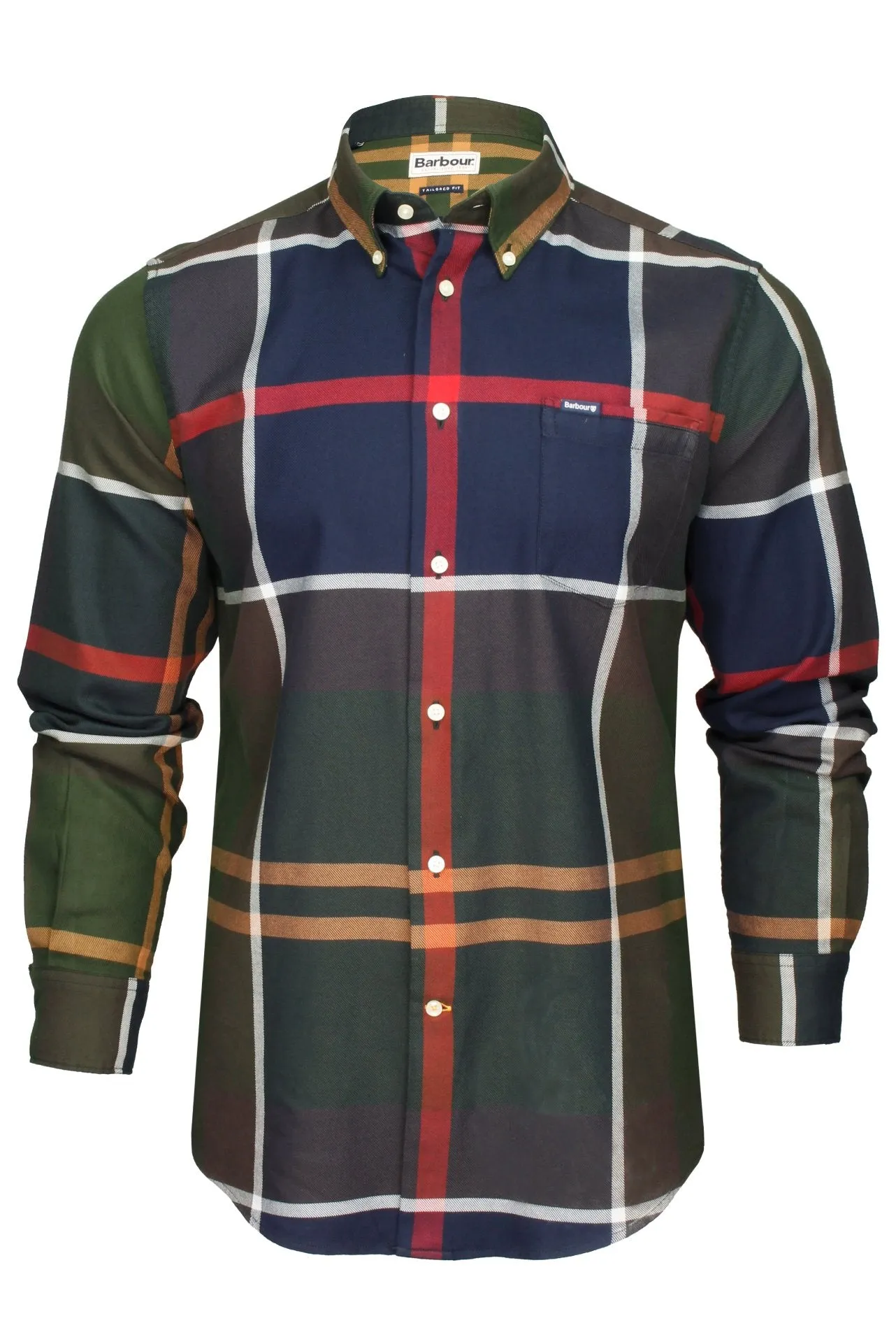 Barbour Mens 'Dunoon' Large Tartan Check Shirt - Long Sleeved