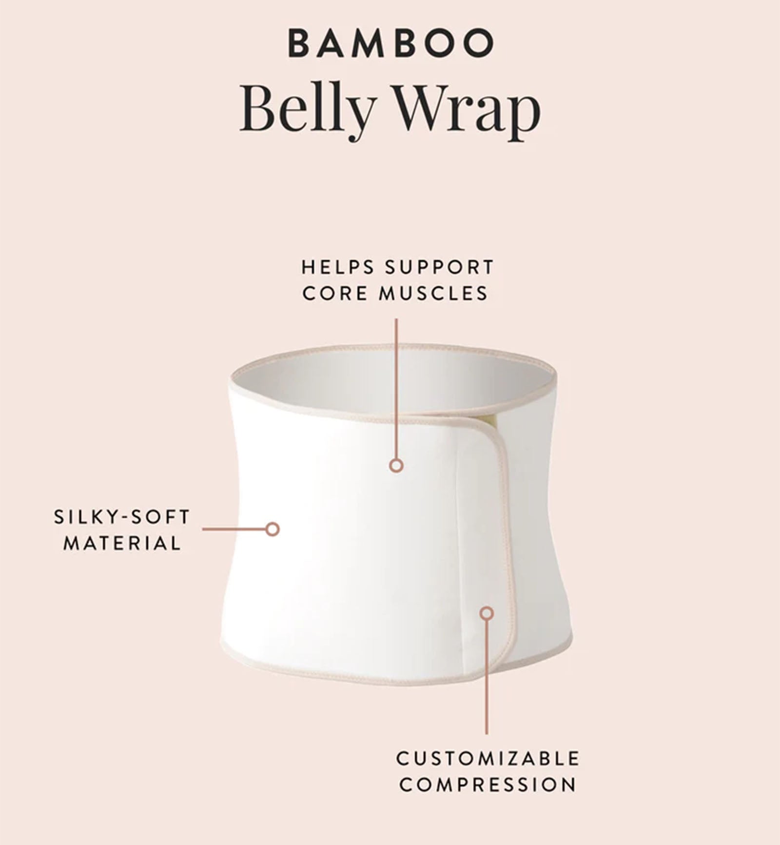 Belly Bandit Viscose from Bamboo Postpartum Belly Wrap (BBB) - Natural