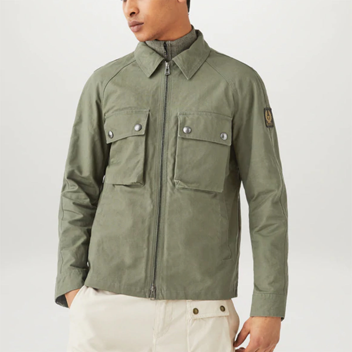 Belstaff - Hedger Overshirt in Pewter Green