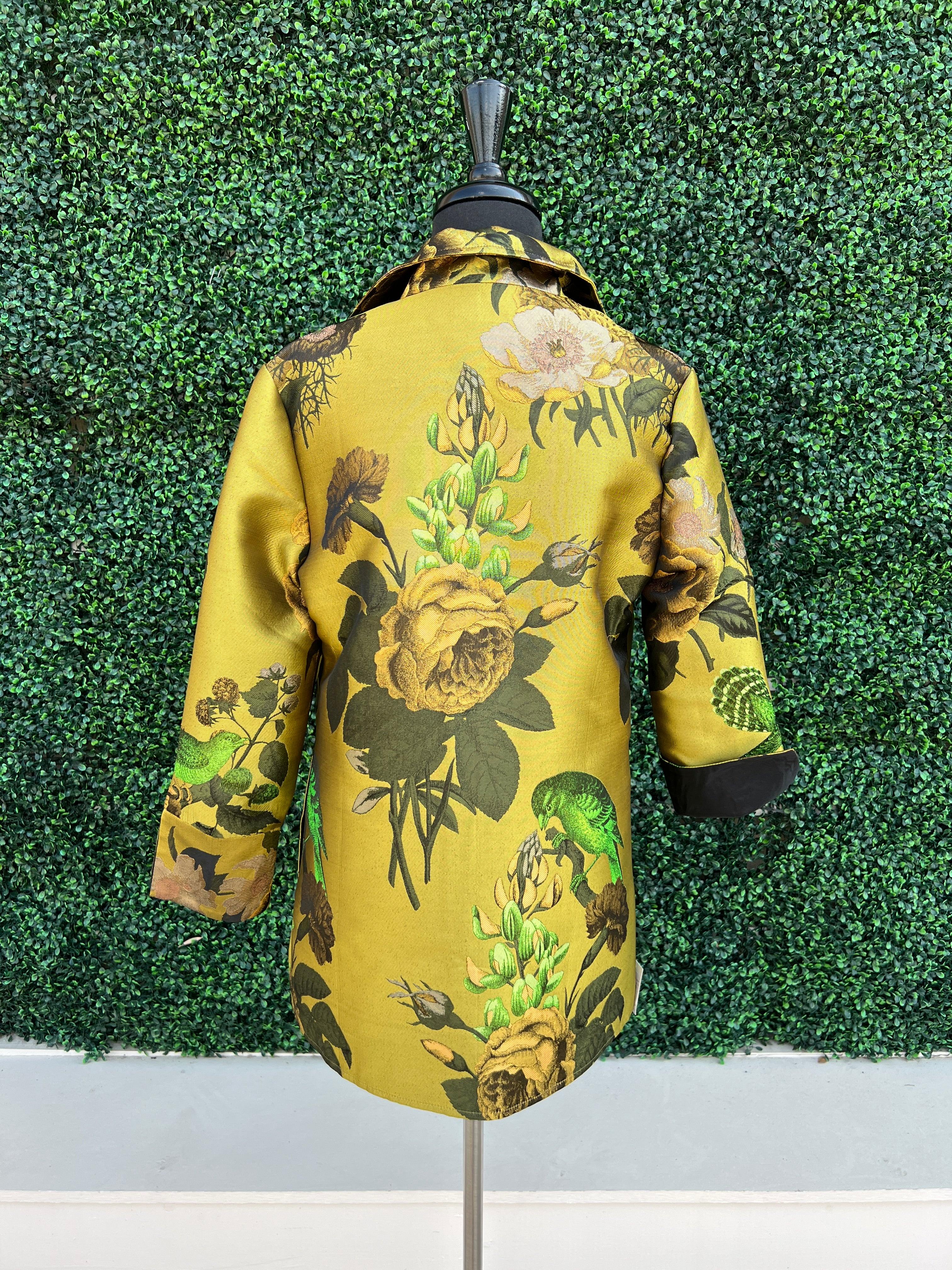 Bird Floral Blazer Jacket