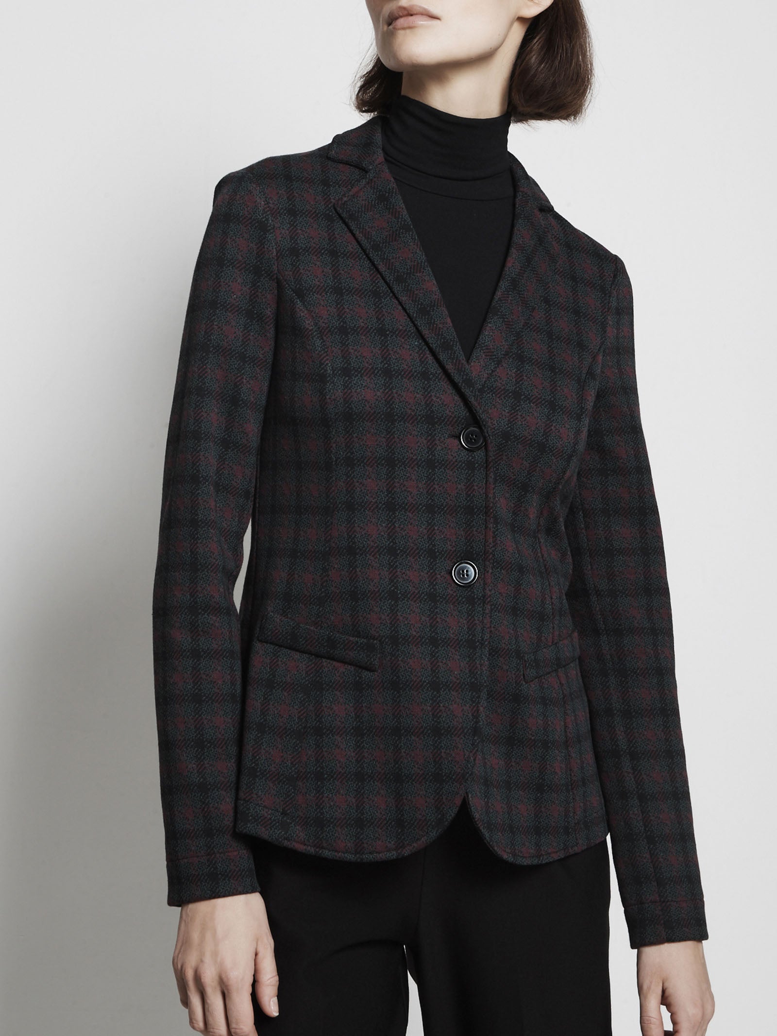 Blazer in misto cotone elasticizzato