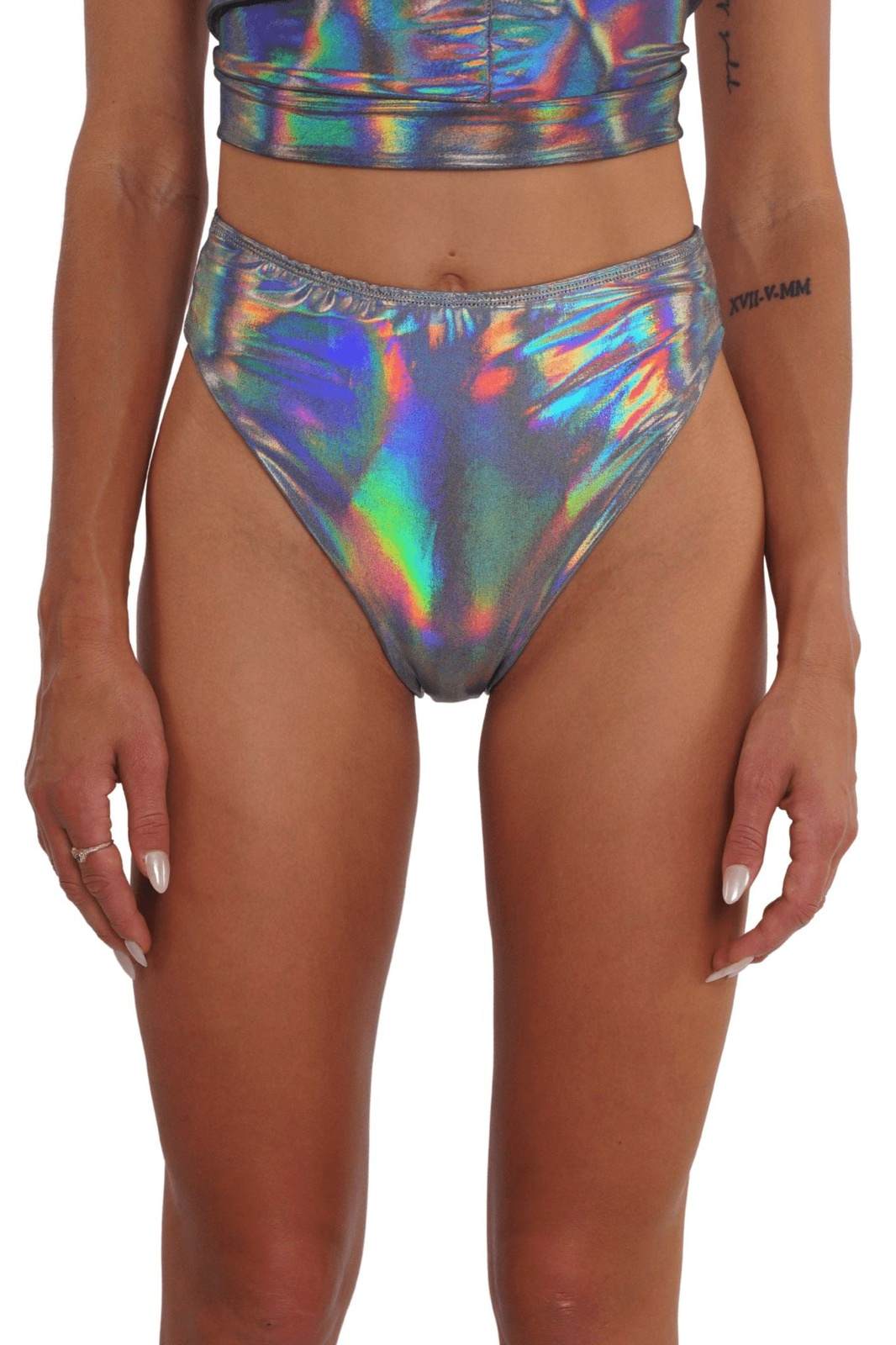 Bliss High Cut Holographic Rave Bottoms