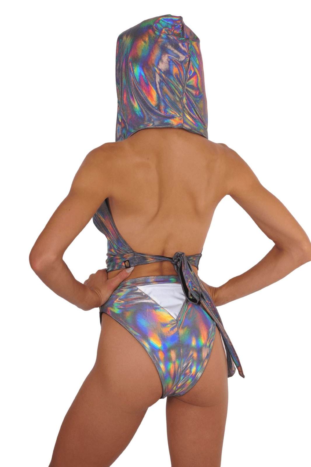 Bliss High Cut Holographic Rave Bottoms