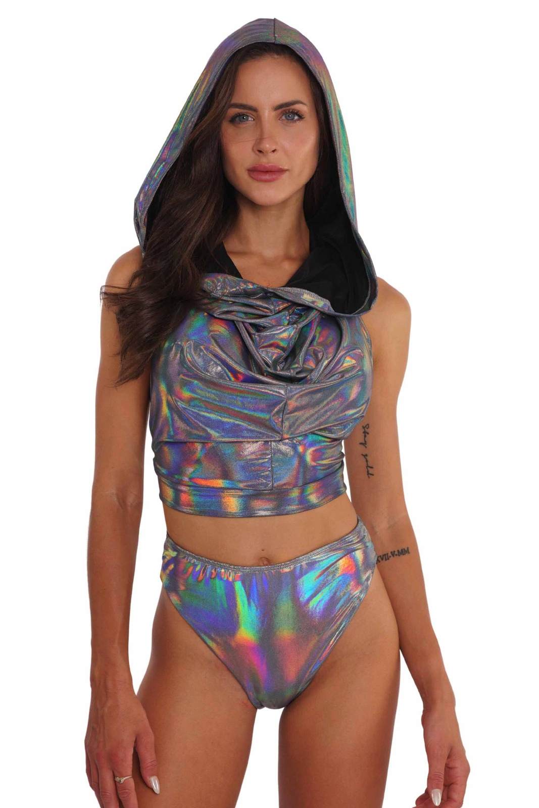 Bliss High Cut Holographic Rave Bottoms