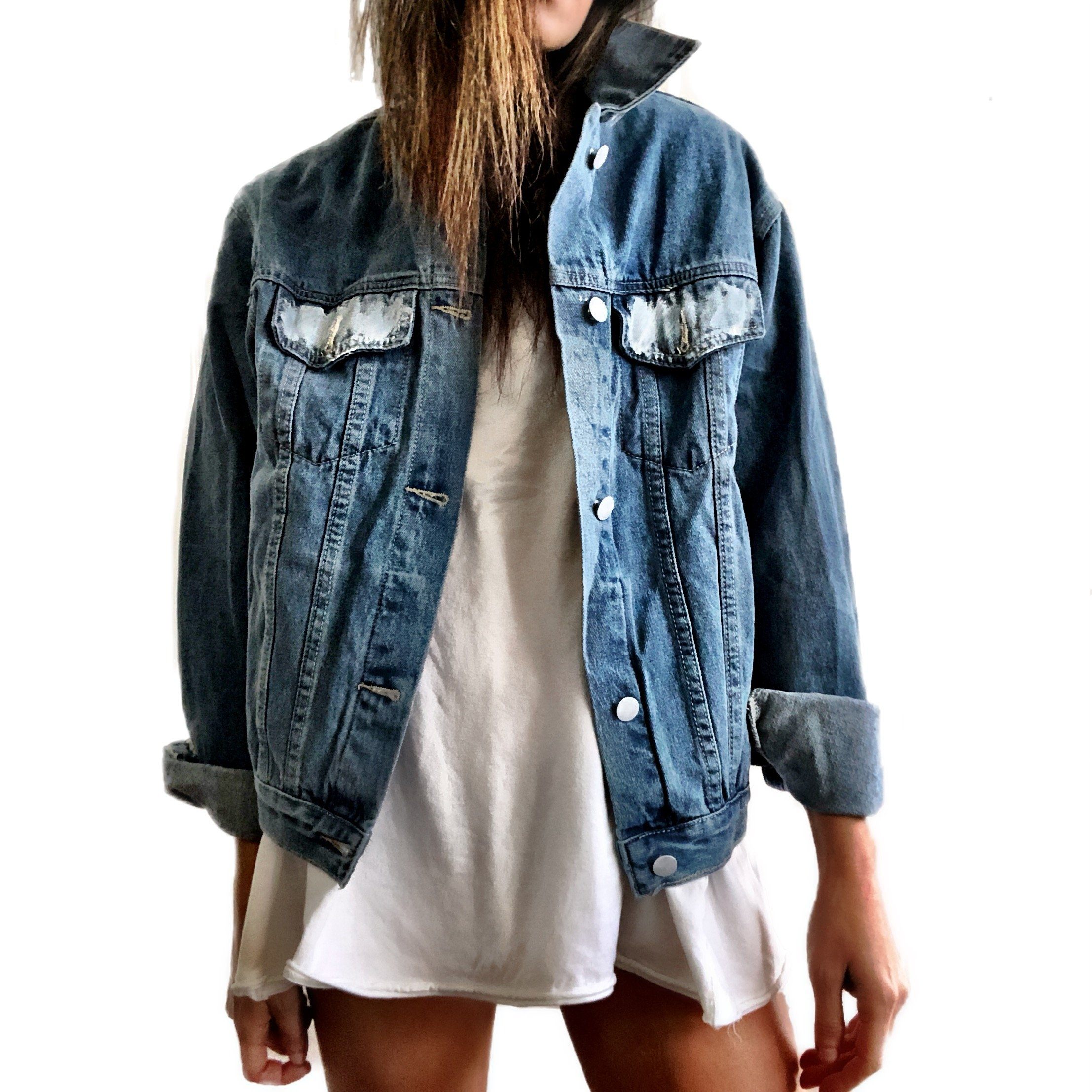 'BRAVE IT' DENIM JACKET