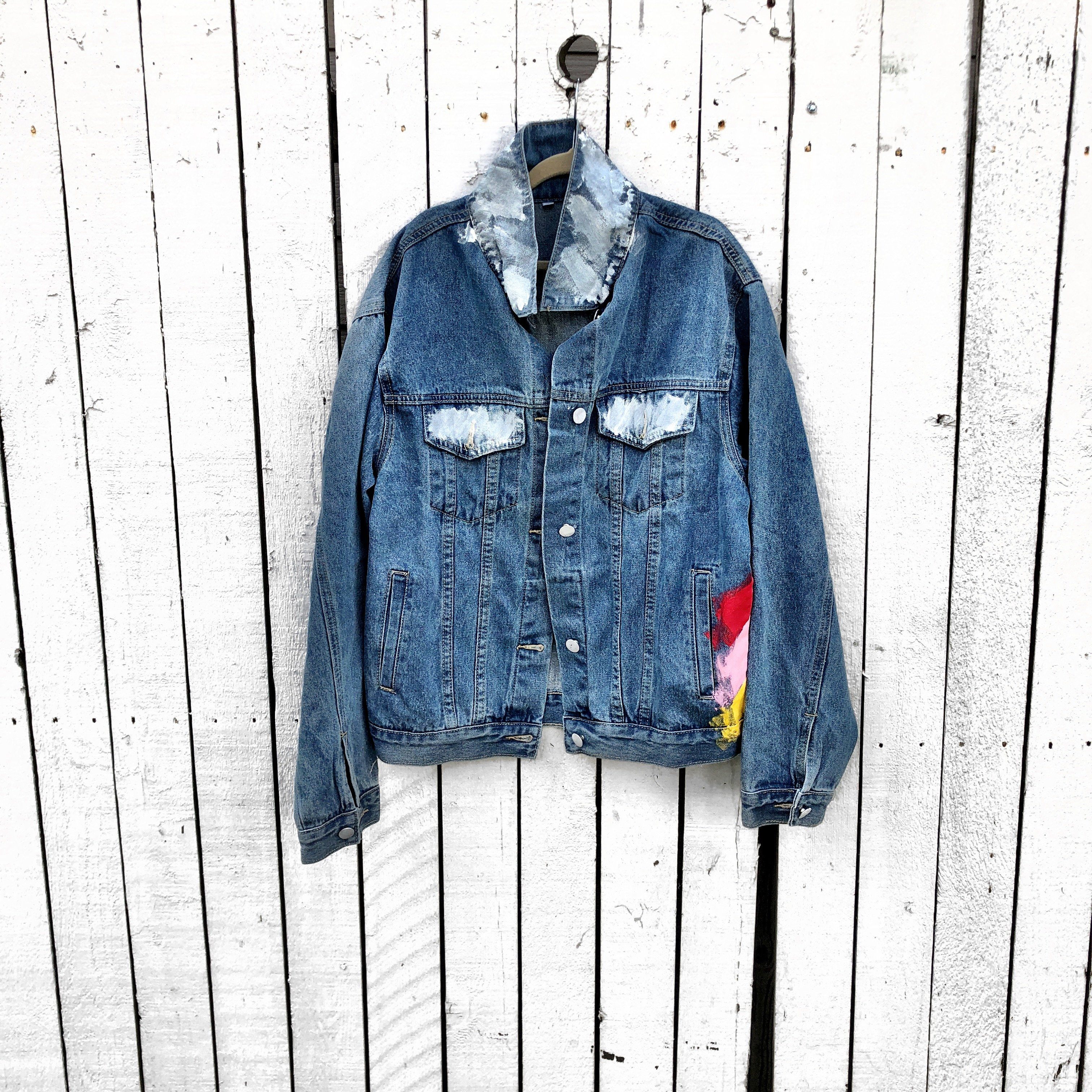 'BRAVE IT' DENIM JACKET