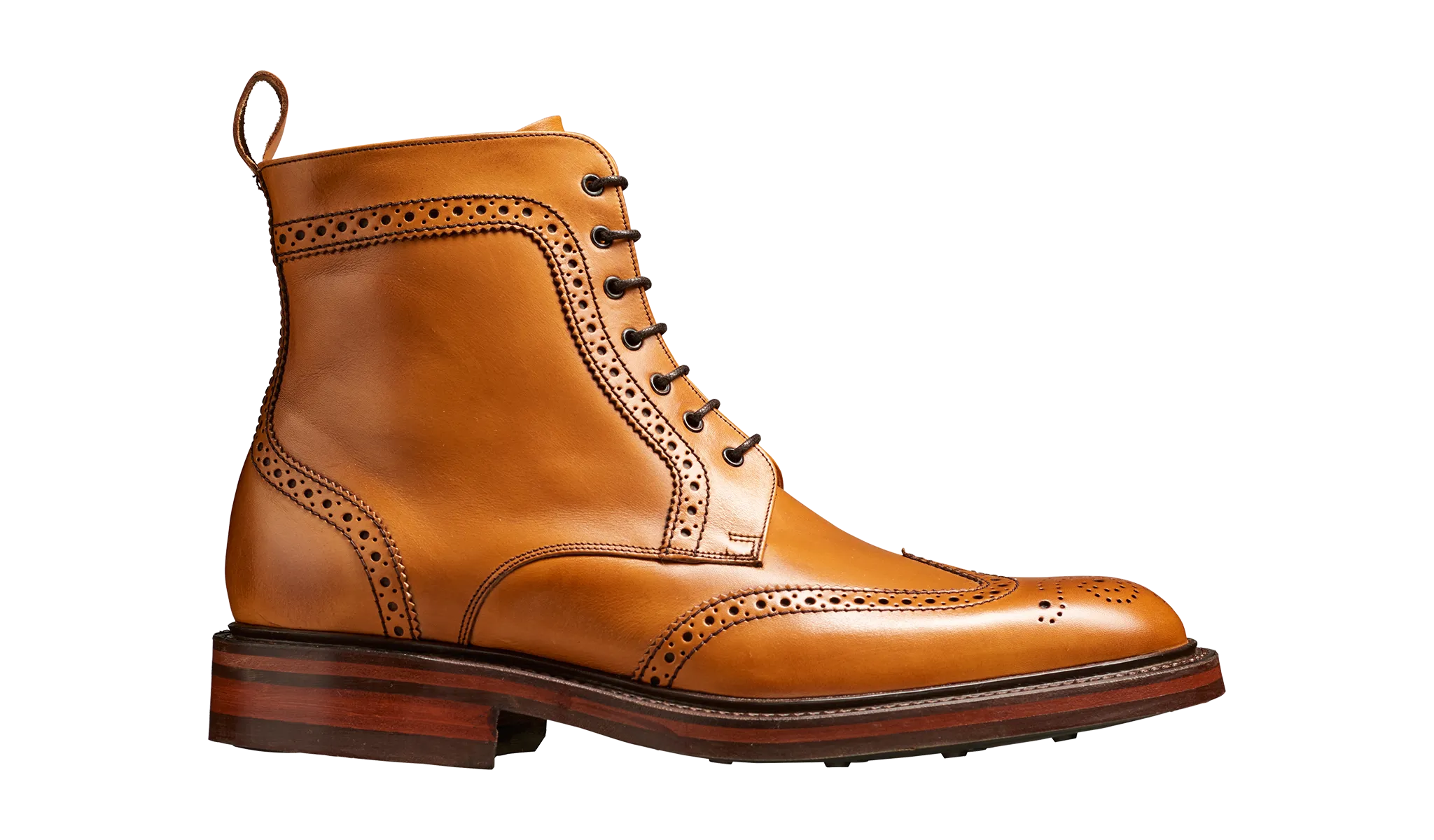 Calder - Cedar Calf Wing-cap Boot