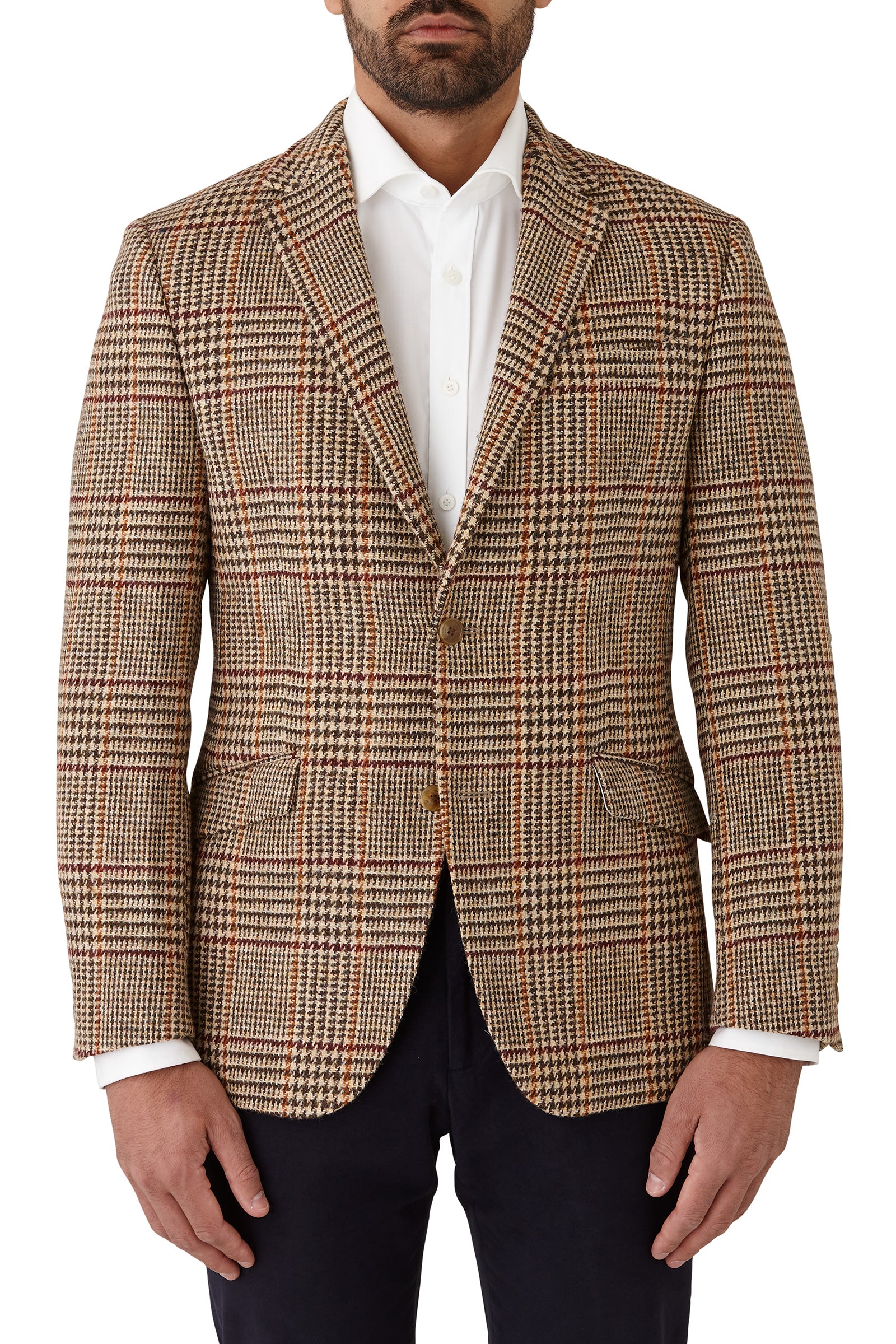 Cambridge - Harris Tweed Jacket - Coffee Check