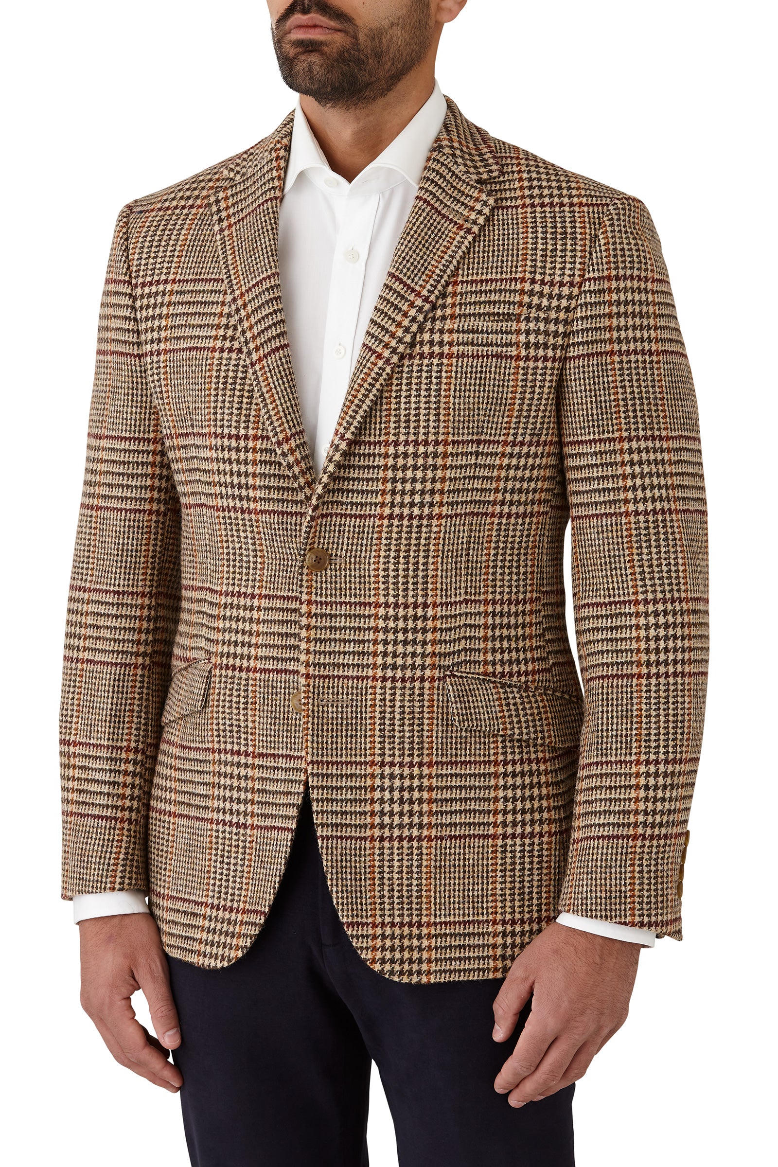 Cambridge - Harris Tweed Jacket - Coffee Check