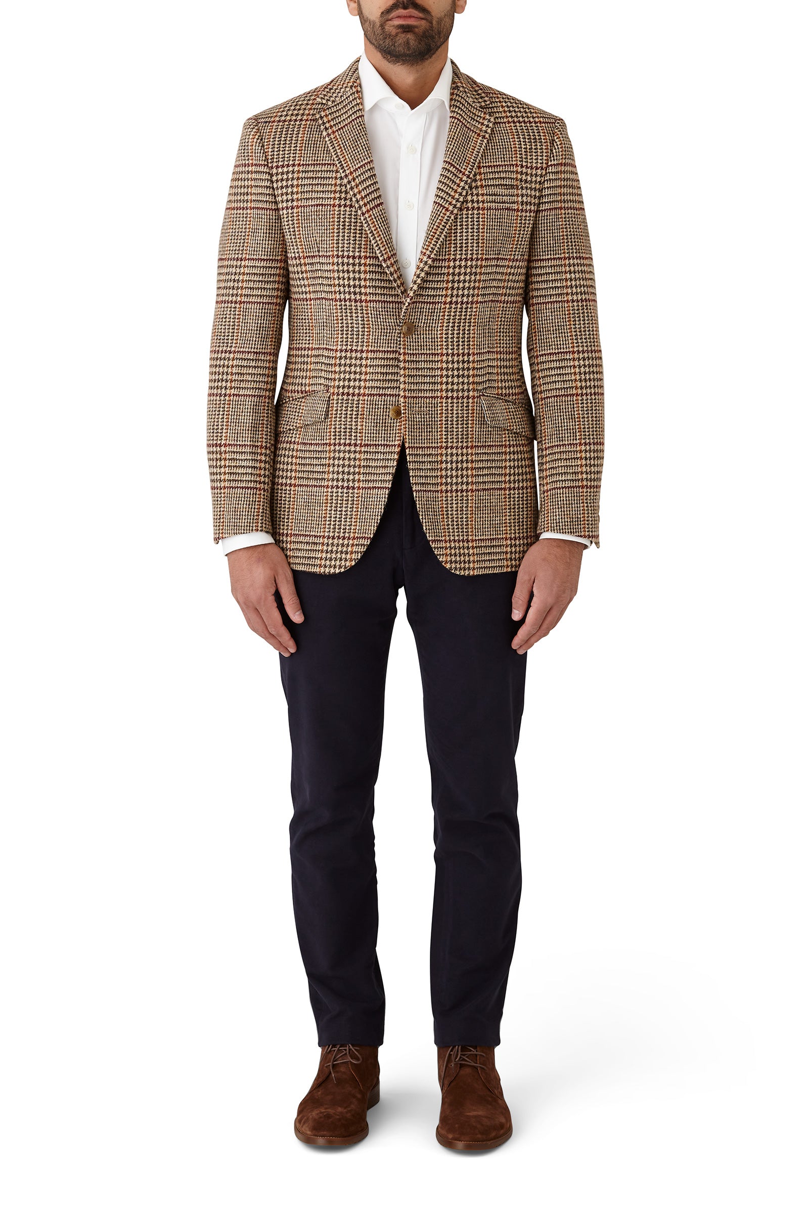 Cambridge - Harris Tweed Jacket - Coffee Check