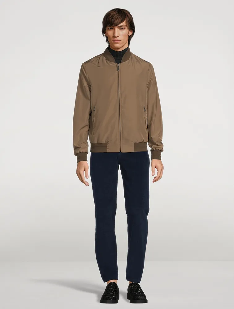 CANALI Reversible Bomber Jacket