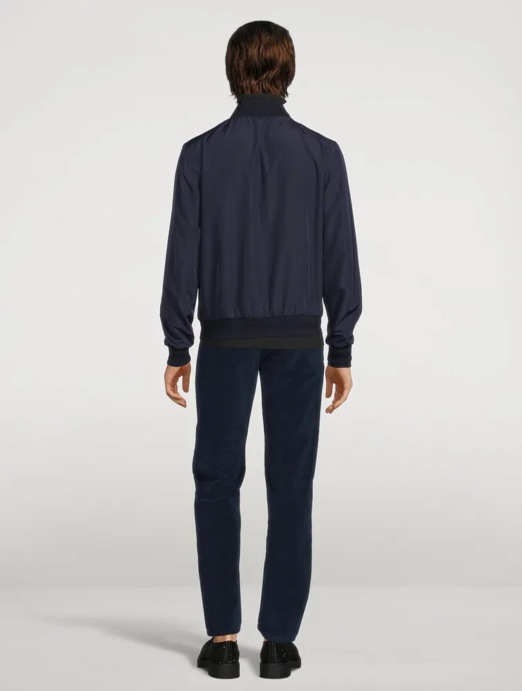 CANALI Reversible Bomber Jacket