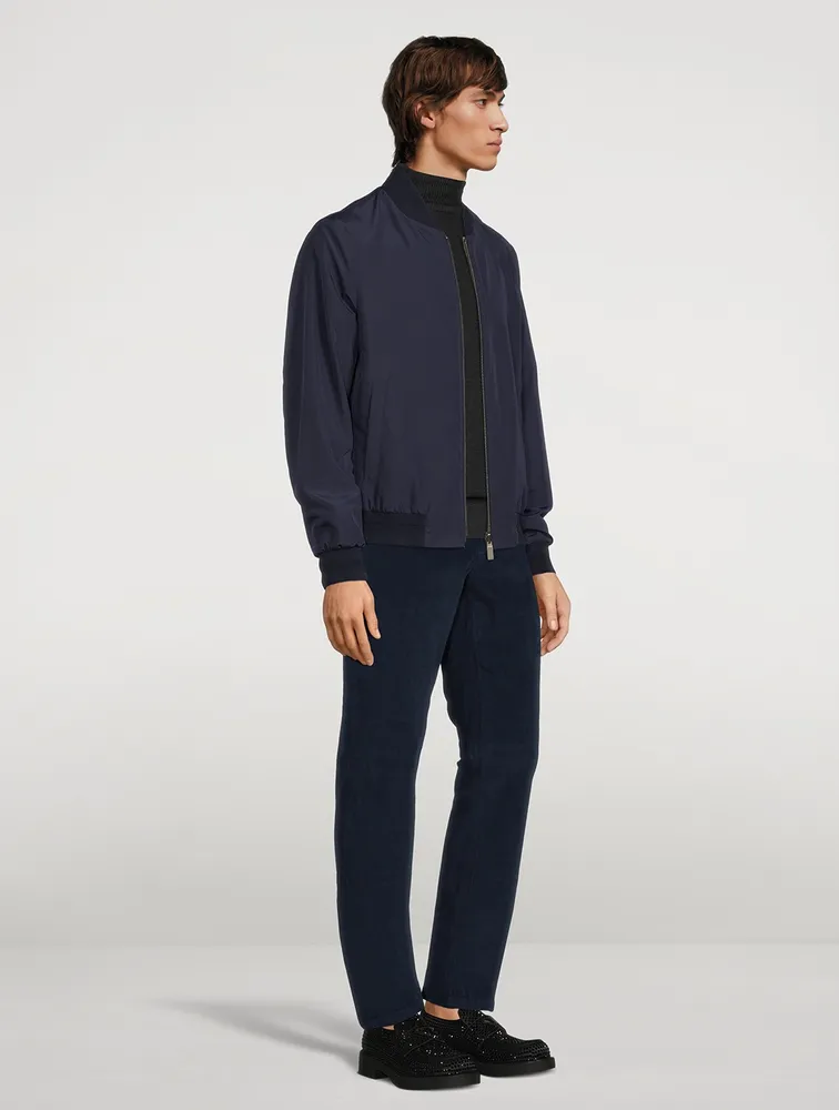 CANALI Reversible Bomber Jacket