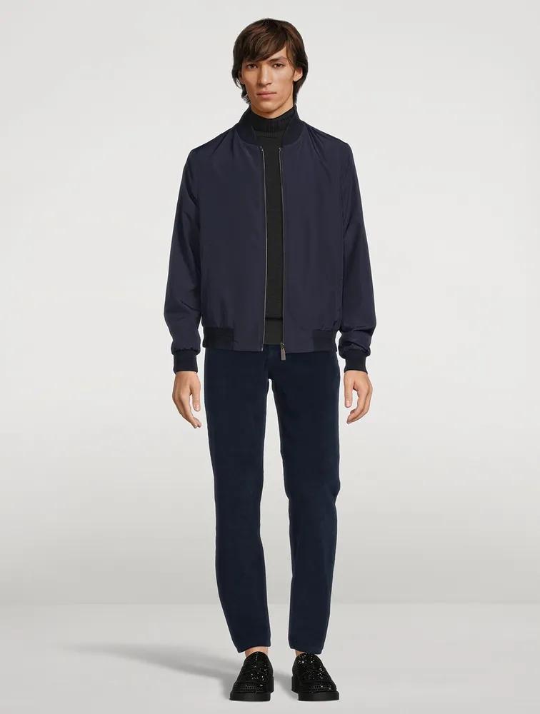 CANALI Reversible Bomber Jacket