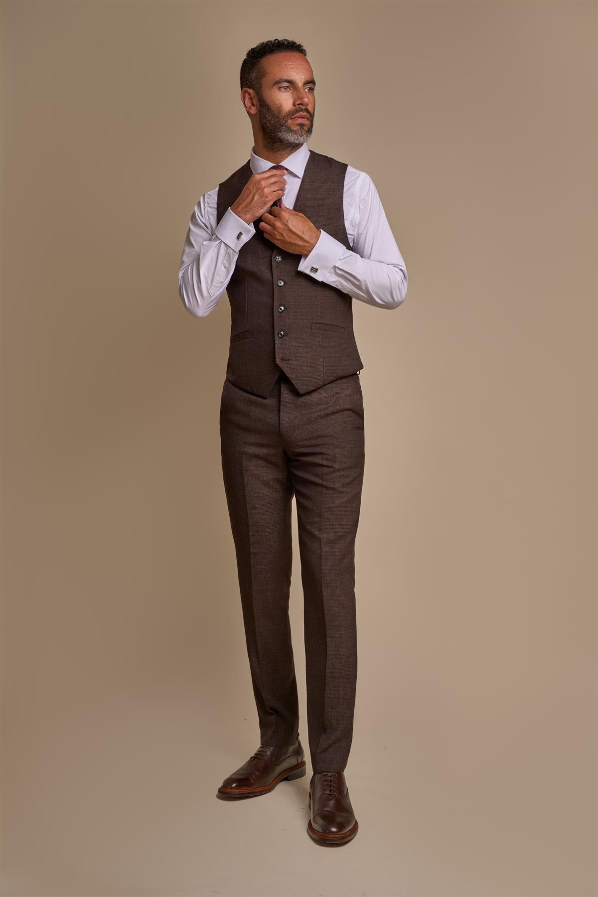 Caridi Brown Waistcoat