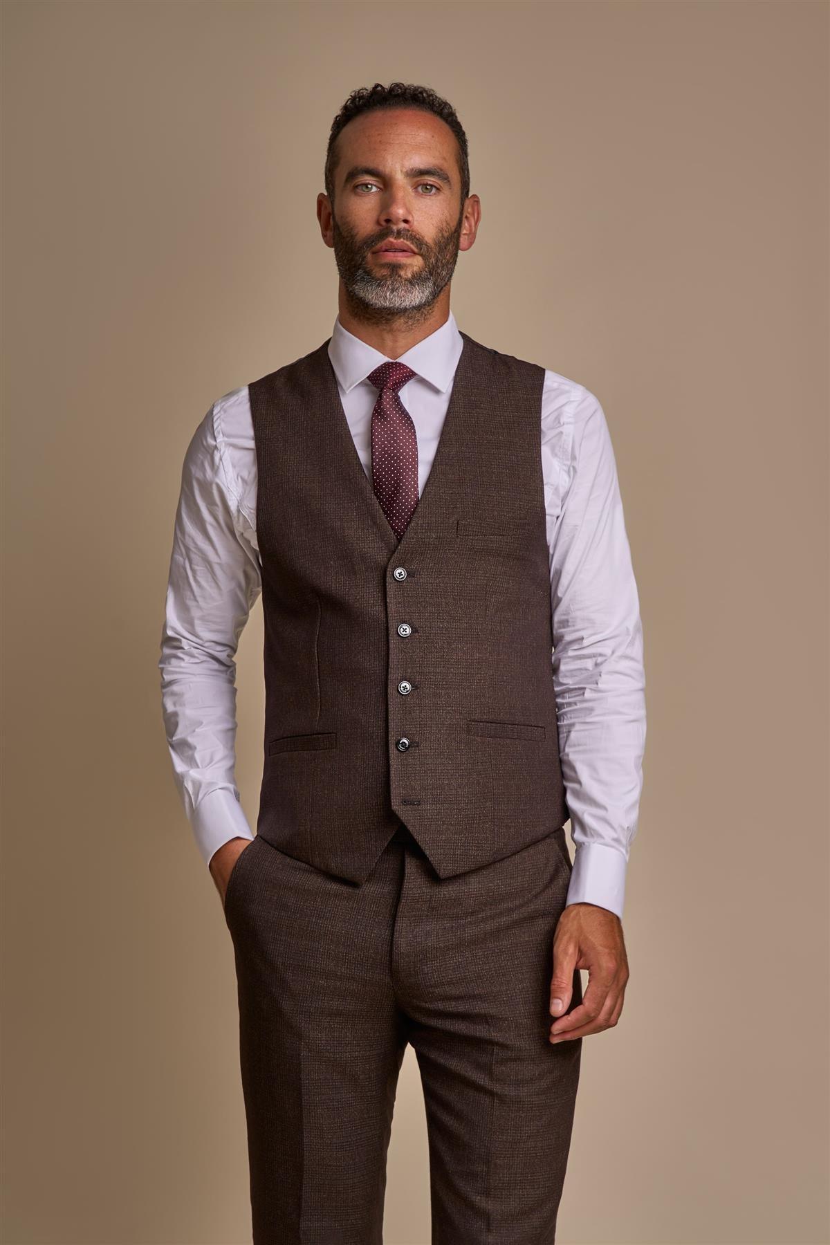 Caridi Brown Waistcoat