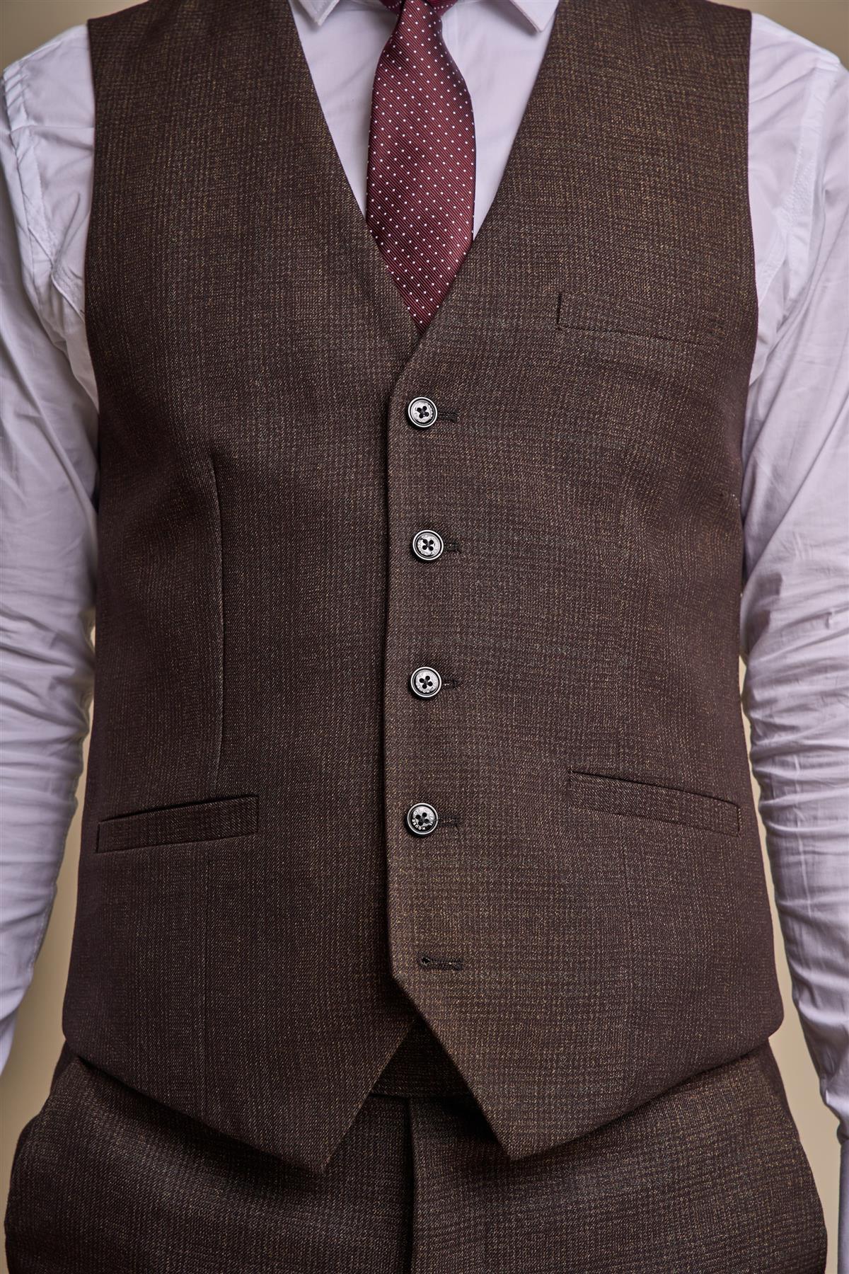 Caridi Brown Waistcoat