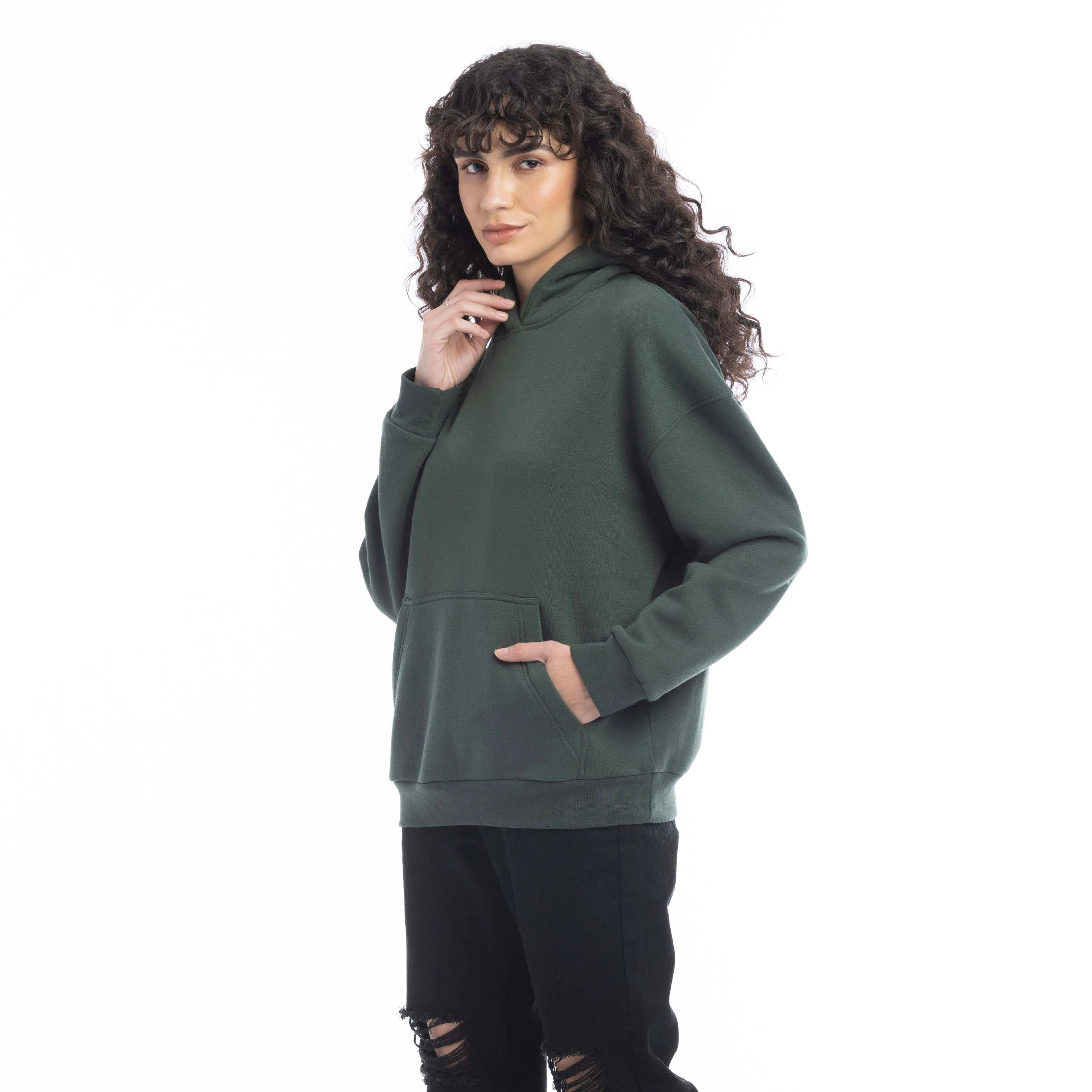 Carmen Hoodie in Forest Green