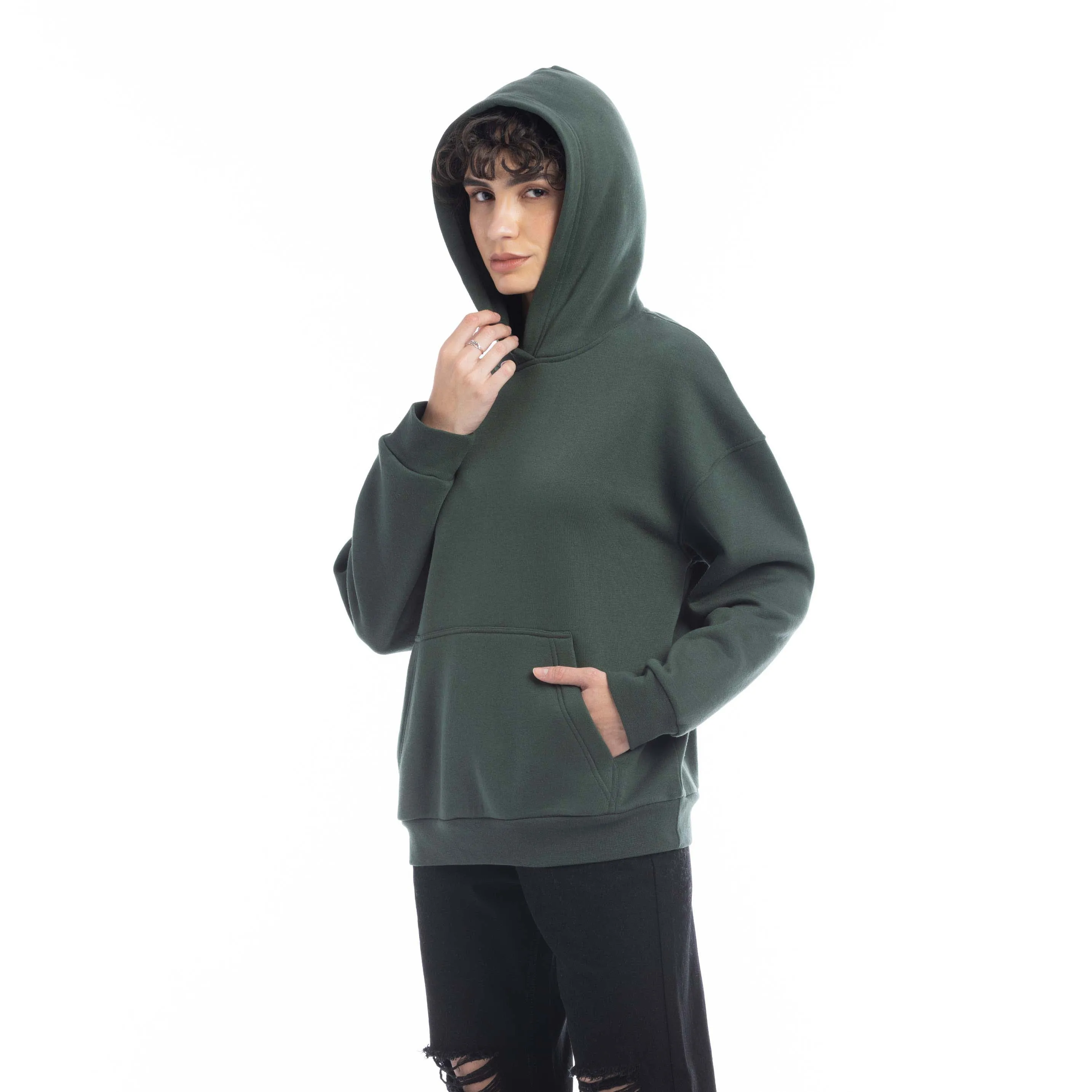 Carmen Hoodie in Forest Green