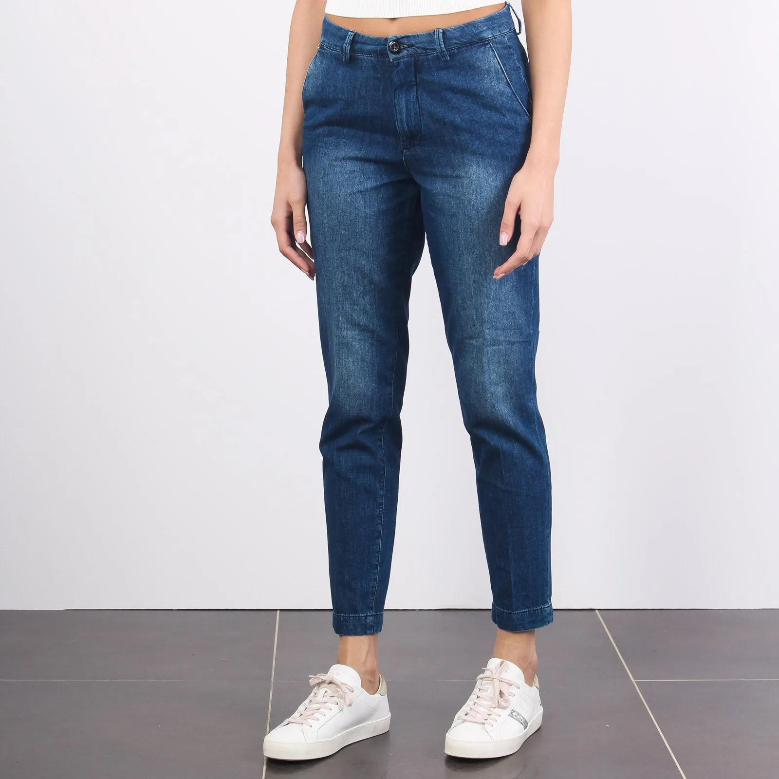 Carol_2 Chino Slim Denim Blue Denim