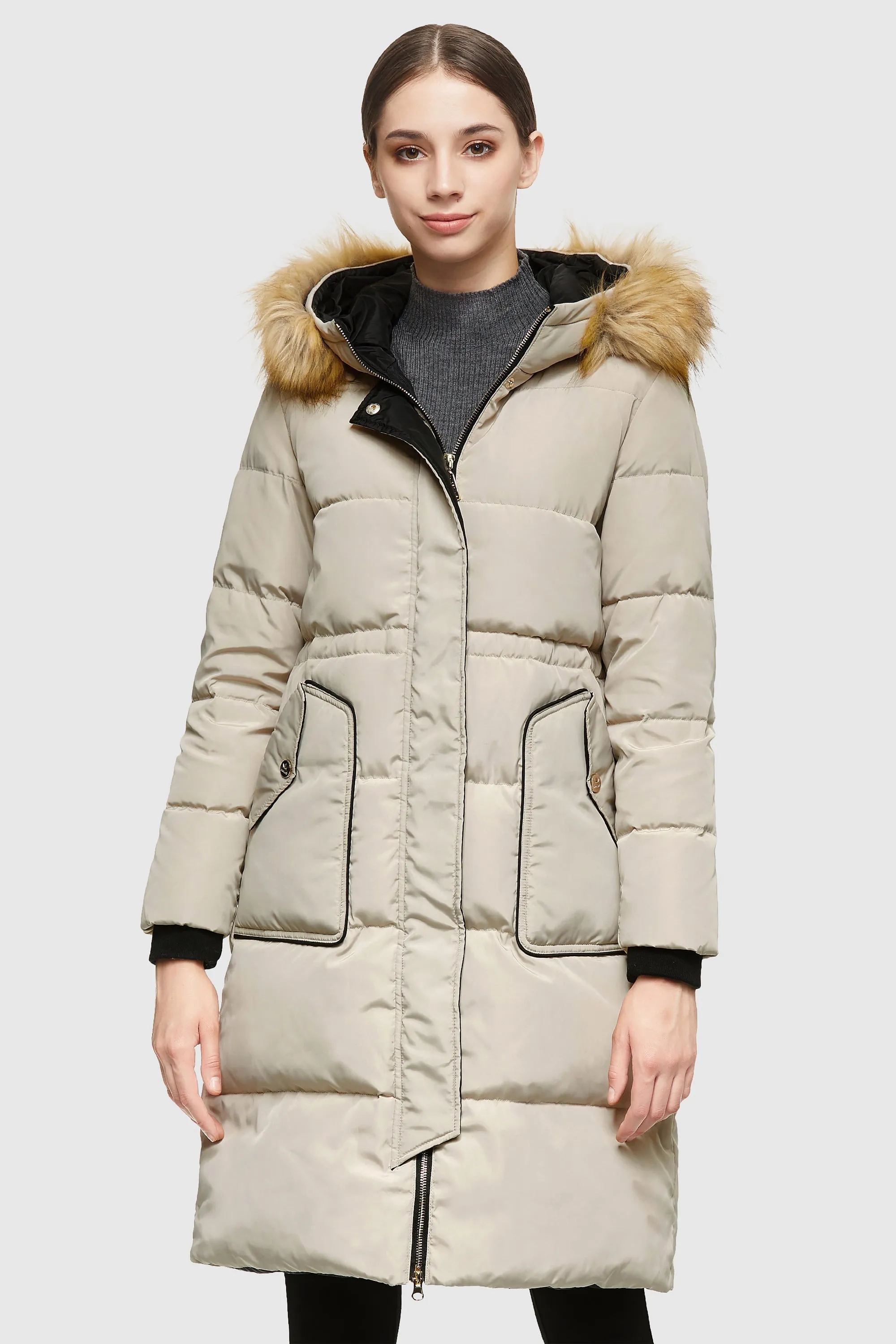 Casual Long Hooded Down Coat