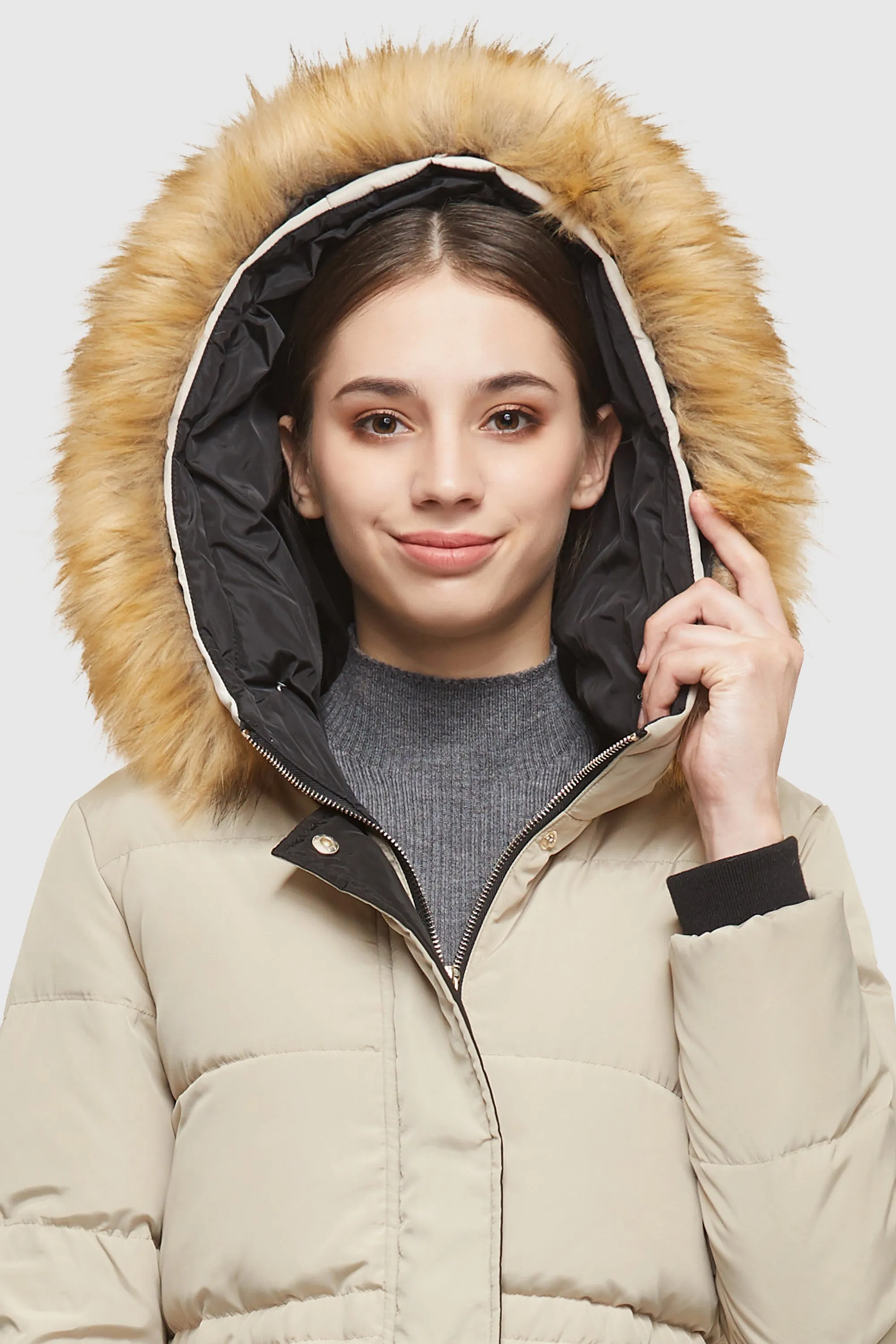 Casual Long Hooded Down Coat