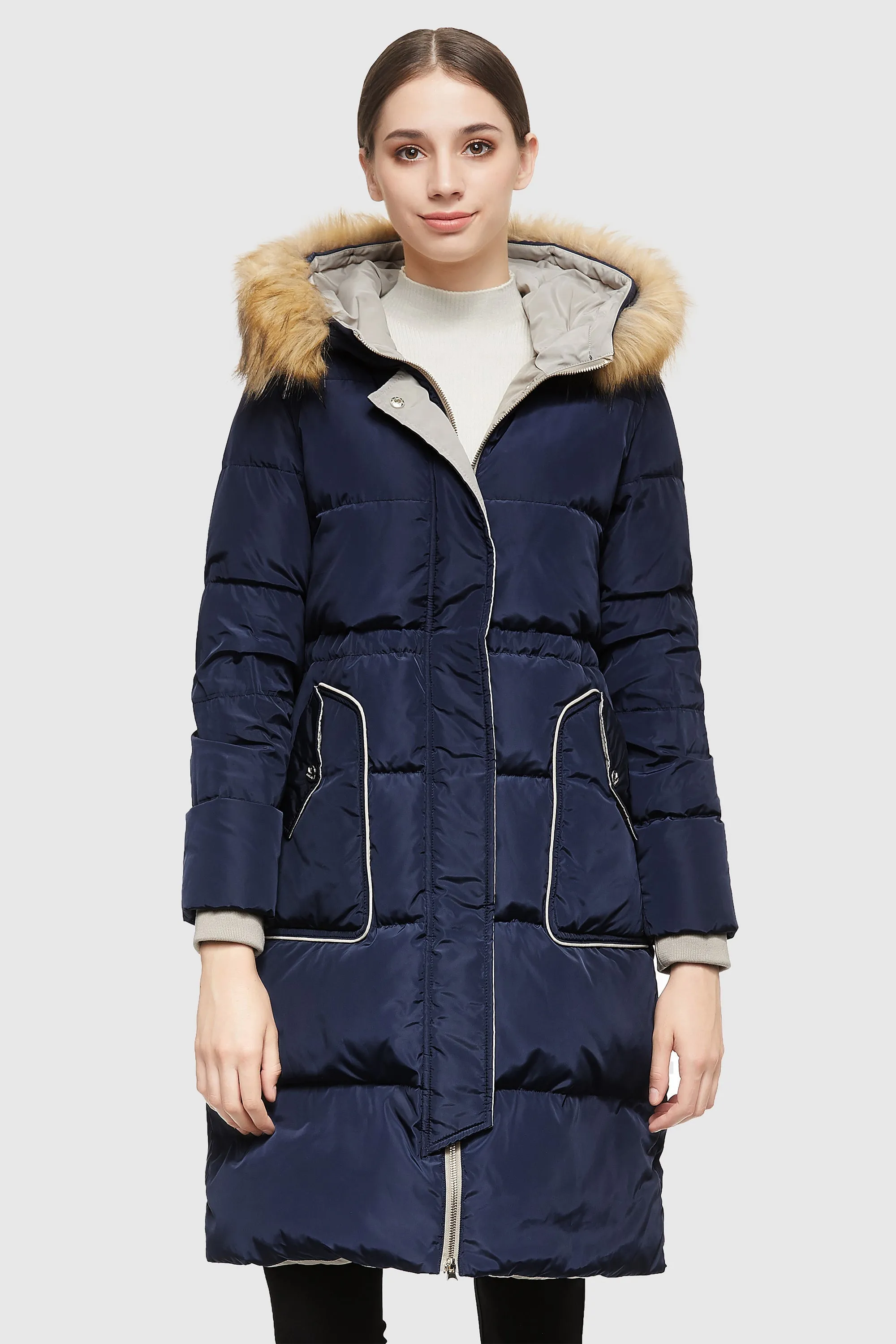 Casual Long Hooded Down Coat