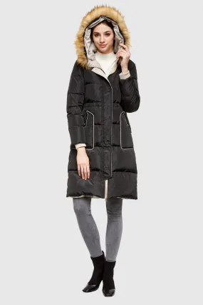 Casual Long Hooded Down Coat