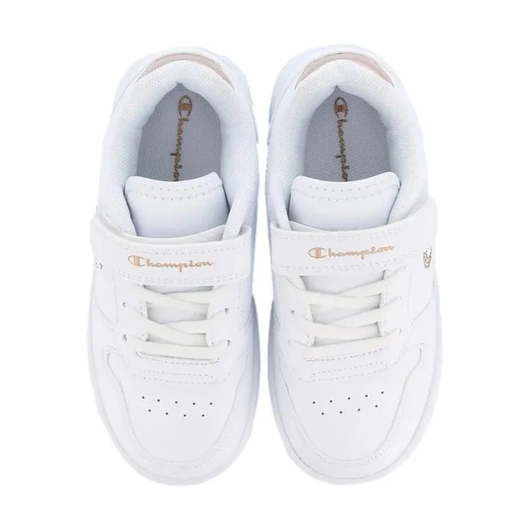 Champion S32830 PLATFORM GLITTER Sneakers Bambino Bianco