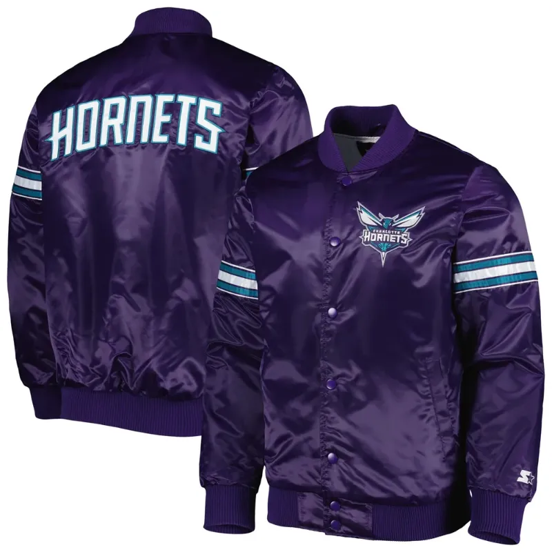 Charlotte Hornets Satin Jacket - William Jacket