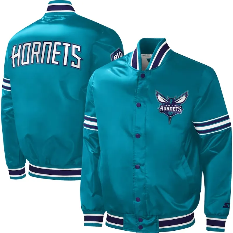 Charlotte Hornets Satin Jacket - William Jacket