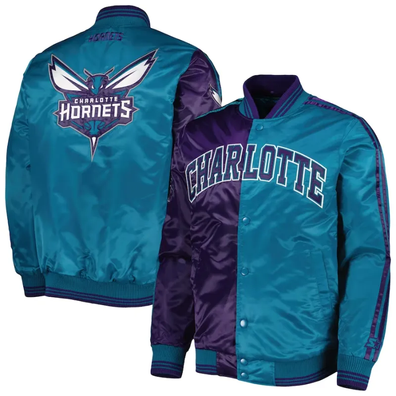 Charlotte Hornets Satin Jacket - William Jacket