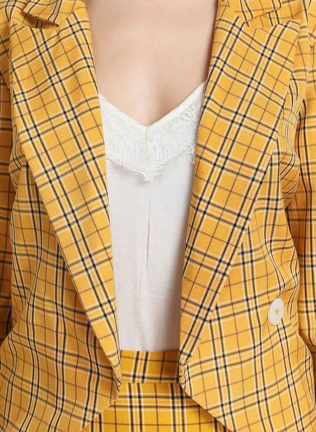 Checked Blazer