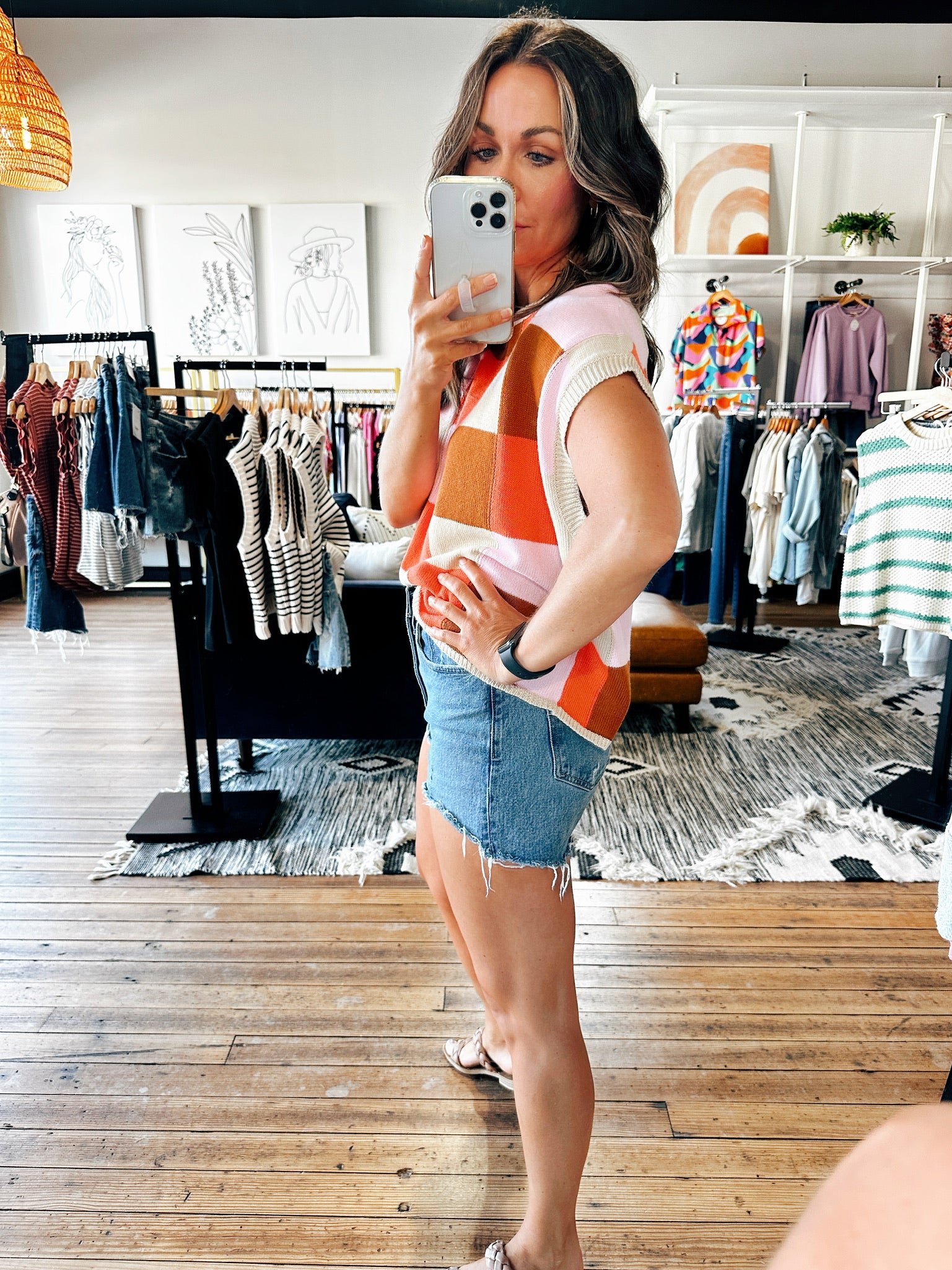 Cinnamon Colorblock Sweater Tank