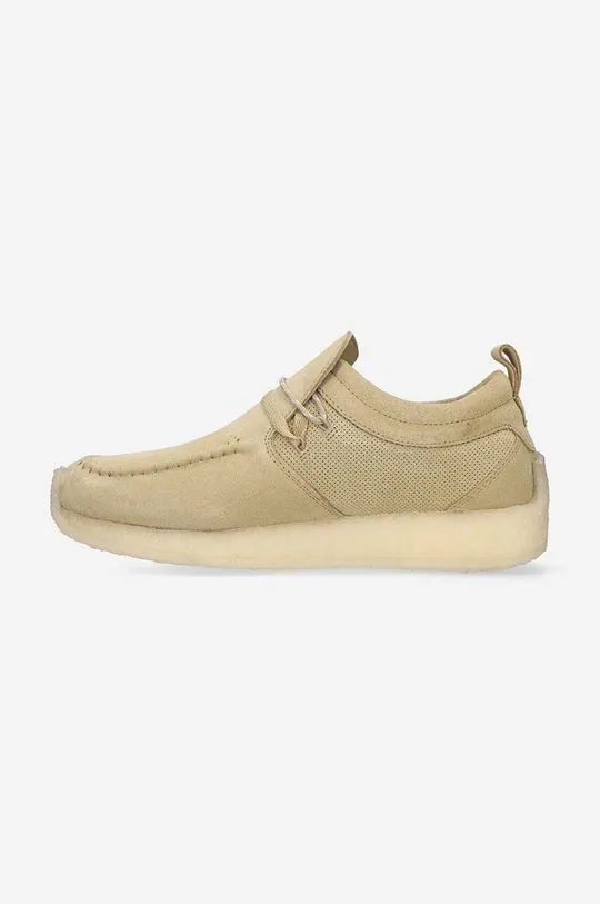 Clarks suede shoes x Ronnie Fieg Maycliffe beige color 26170245